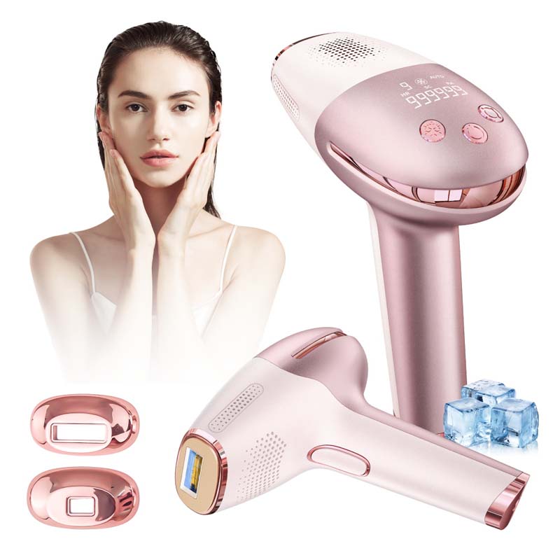 Epilator Wireless - アイス冷却ハンディ脱毛器ポータブルマシン無痛ボディ脱毛家庭用充電式ワイヤレスレーザー脱毛器