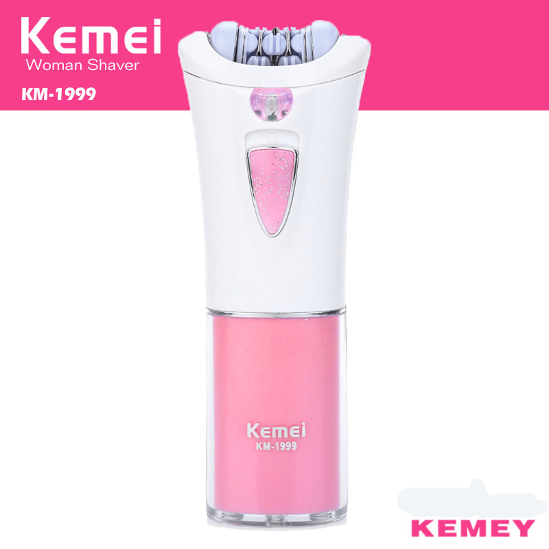 Kemei KM-1999 脱毛電気女性脱毛器女性乾電池脱毛 - Epilator Wireless のレビューと価格