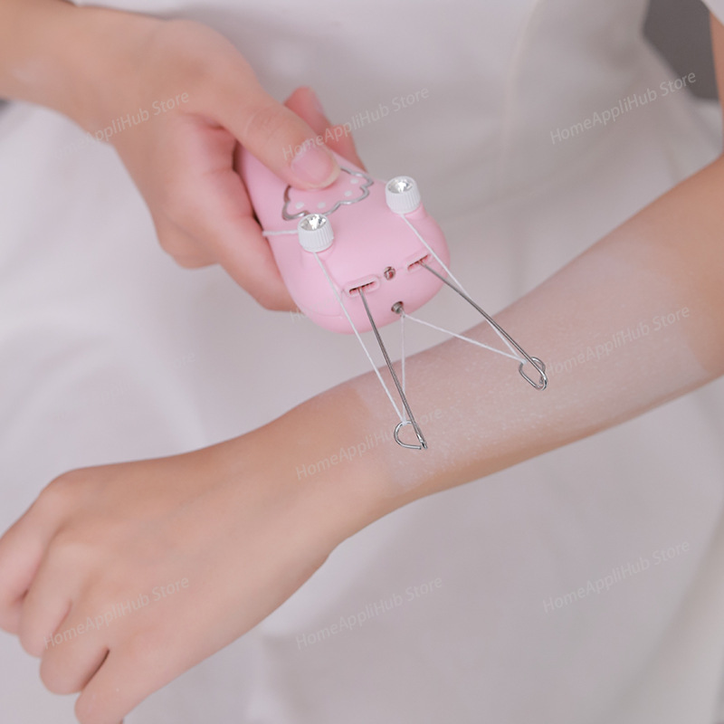 ワイヤレス電気綿糸脱毛器顔の毛リムーバー表面の毛の除去装置女 - Epilator Wireless のレビューと価格