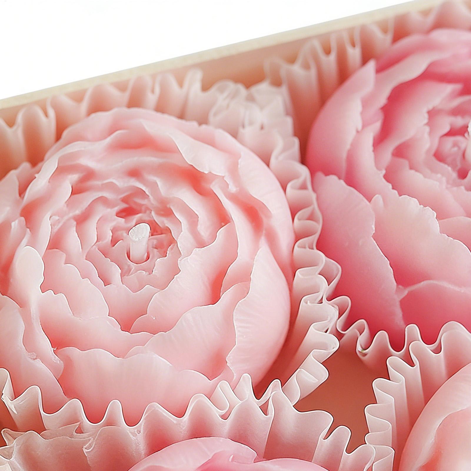 大豆ワックスキャンドル クリエイティブな花の形 アロマセラピ - Waxing Kit Home のレビューと価格