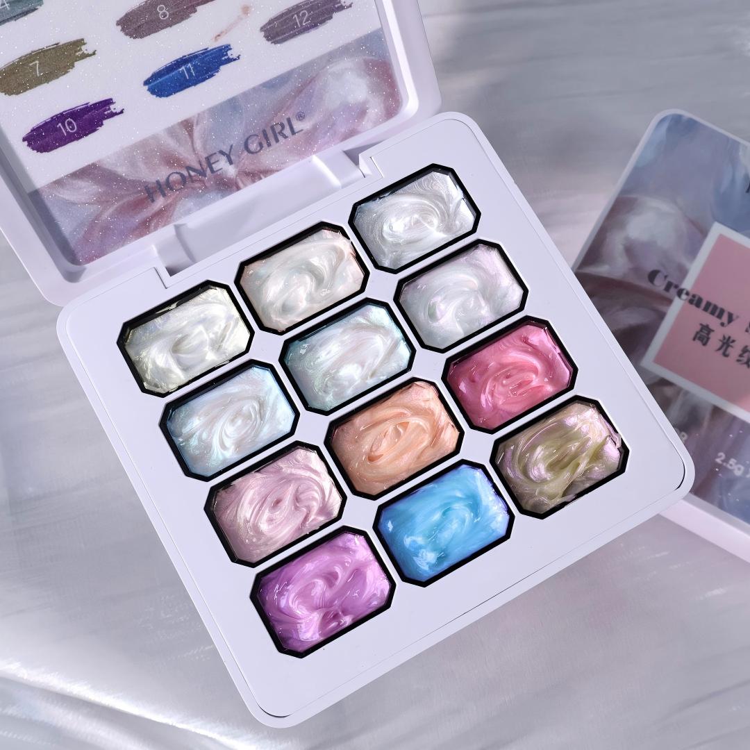 12グリッドドリーミーテクスチャージェルネイル 3Dパールア - Waxing Kit Home のレビューと価格