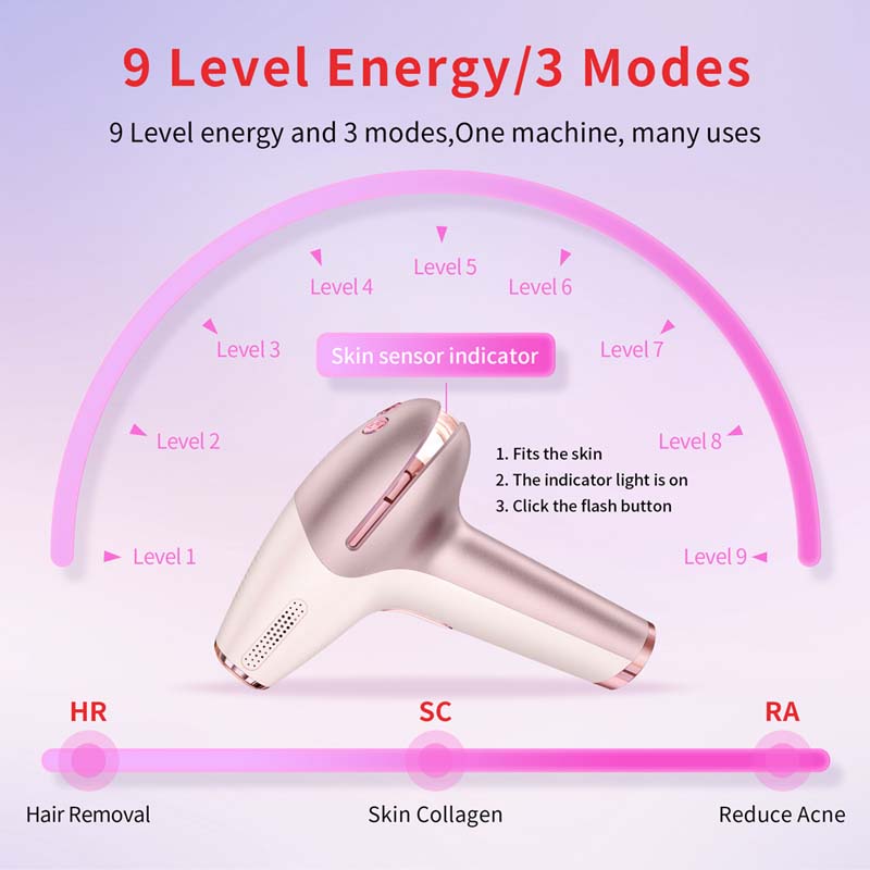 アイス冷却ハンディ脱毛器ポータブルマシン無痛ボディ脱毛家庭用 - Epilator Wireless のレビューと価格